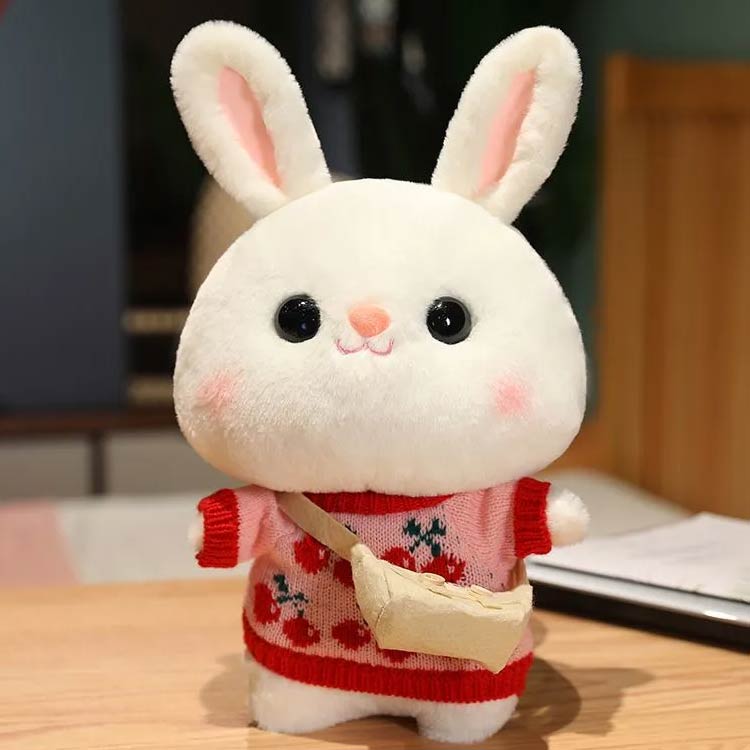 送料無料 干支 ウサギ ぬいぐるみ 30cm ウサギ かわいい コスチューム 人形 おもちゃ ふわふわ 抱き枕 うさぎぬいぐるみ バニー ミニ 小さい ラビット 兎 うさぎさん 誕生日 クリスマス ギフト プレゼント 干支飾り 兎年 卯年 2023年 寝室 部屋 インテリア [2]
