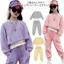 【送料無料】トレーナー キッズ 上下セット ダンス服装 無地 重ね着風 パーカー 子供服 韓国子供服 キッズ パンツセット ユニセックス スウェット ゆったり 体型カバー 女の子 男の子 長袖 春秋 シンプル カッコイイ 綿 110 120 130 140 150 160