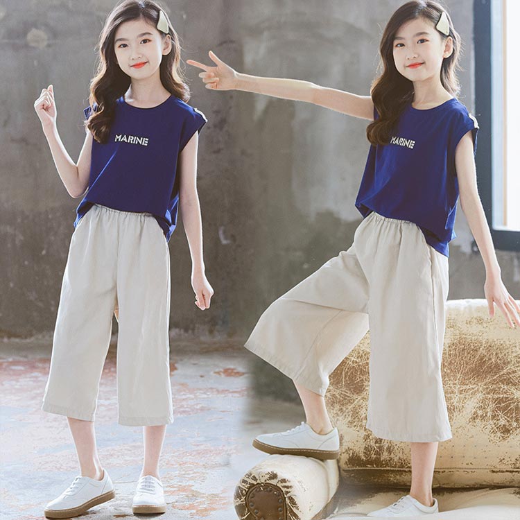 【送料無料】子供服 女の子 Tシャツ トップス ワイドパンツ 上下セット キッズ ノ...