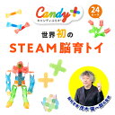 キャンディぷらす/24ピース/知育玩具/4色×各6ピース/クリエイティブセット　STEAM HUMOFIT 茂木健一郎 カラフル ギフト プレゼント おもちゃ 繰り返し遊べる 消毒可/お出かけに ブロックと粘土のハイブリット 大人も遊べる 誕生日 入学祝 卒園祝