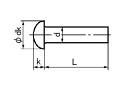 鉄 丸リベット 3x8 ユニクロ 【10個入】 2