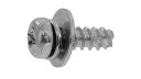 (+)B1ナベ P=3【18個】(+)B1ナベP=3 4 X 20 標準(または鉄) / 三価ホワイト