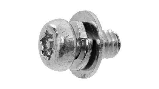 TRFピン・ナベTRX　I＝3【100個】ピン・ナベTRX I=3 4 X 10 標準(または鉄) / 三価ホワイト