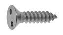 TRFツーホール皿ABタッピン【100個】SUS ツーホール・ABサラ 4.8X63 ステンレス(303、304、XM7等) / 生地(または標準)