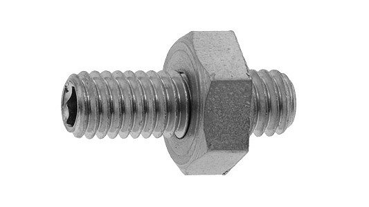 調整ボルトセット（ASH・並目【2個】チョウセイBTセット(ASH 5 X 30 標準(または鉄) / 三価ホワイト