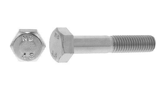 六角ボルト(半(NBI(日本鋲螺【100個】ステン6カクBT(ハン(NBI 10X40 ステンレス(303、304、XM7等) / 二硫化モリブデンコート