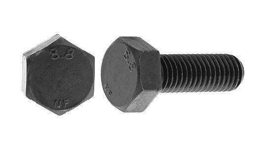 8.8 六角ボルト(日本F【5個】8.8 6カクBT(ニホンF 8 X 12 標準(または鉄) / 三価ステンコート