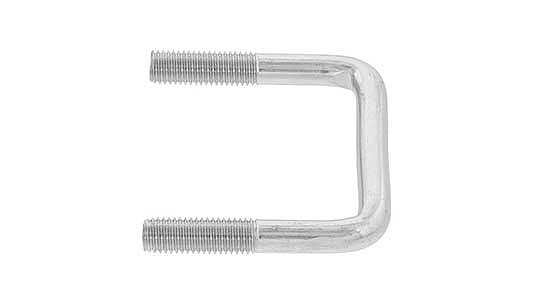 コの字ボルト（□75×40【2個】コノジBT(ロ75X40 M10 標準(または鉄) / 三価ホワイト