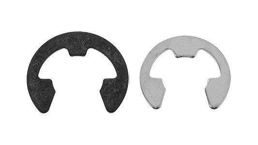 E形止め輪（大陽【2000個】Eガタトメワ(タイヨウ M5 標準(または鉄) / 三価ホワイト