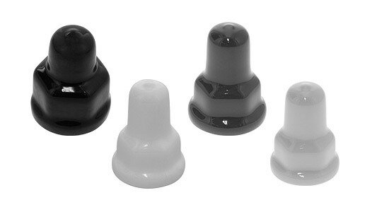 ナットカバー座付（内ねじ付【100個】ナットカバーザツキ(ネジ M10(17X15) 標準(または鉄) / 樹脂着色..