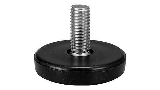 アジャスターH−74F（大昌産業【500個】アジャスター H-74F 8 X 24 標準(または鉄) / 樹脂着色　黒