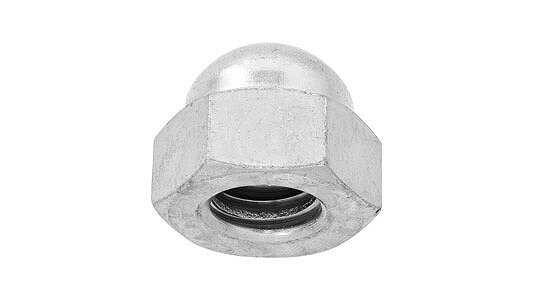 袋ナット（左ねじ【1個】フクロN(ヒダリ M12 標準(または鉄) / 三価ホワイト