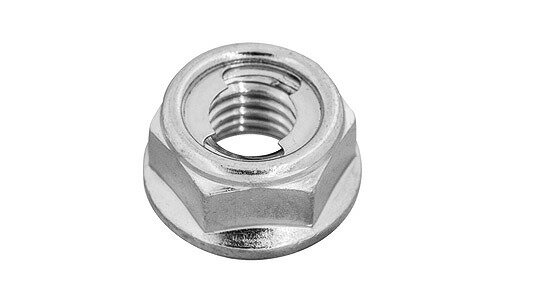 フランジ付Uナット（平径大【3個】フランジツキUナットP1.25 M8(B=14 標準(または鉄) / 三価ホワイト