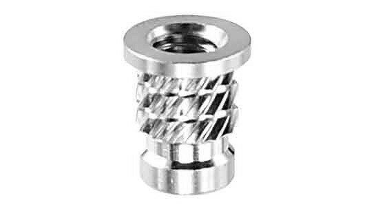 ツバ付ナイフロック（KLH）【1000個】BSツバツキナイフロックKLH 5.8-M4-7.4 黄銅 / 生地(または標準)