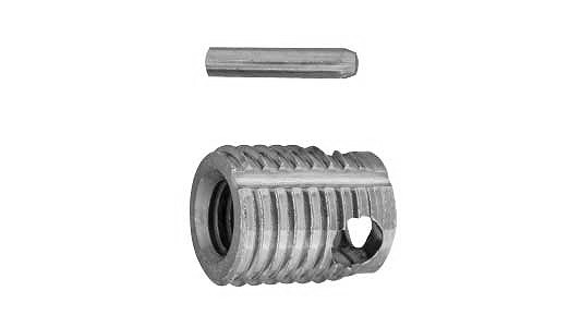 エンザート（ピン付タイプ318型【1個】エンザート(ミツアナ 318- 000080-160 標準(または鉄) / 生地(または標準)