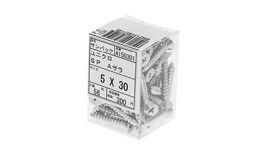 サンパック　A皿タッピン【5個】SP Aサラタッピン 6X50(23) 標準(または鉄) / ユニクロ