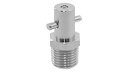 ピンタイプニップル【100個】ピンタイプニップル 1/4 PF SUS303 / 生地(または標準)