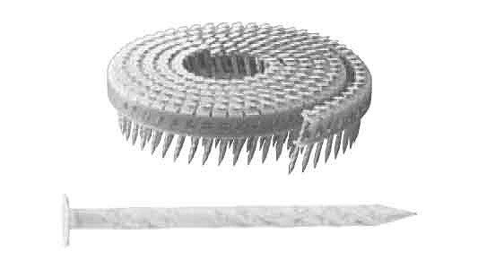 斜めプラ　カクテルネイル艶消し白【20個】ナナメPカクテルN(ツヤケシシロ 1.83X32 ステンレス(303、304、XM7等) / 生地(または標準)