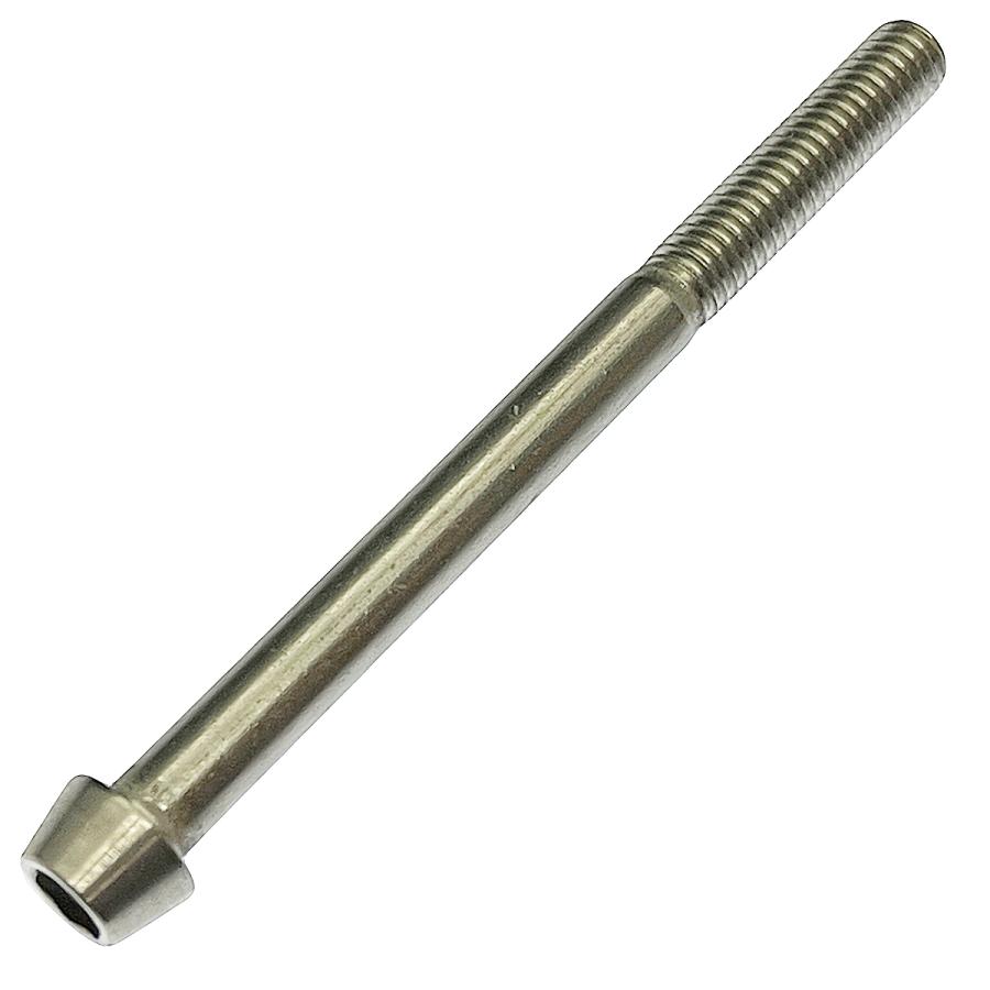 ステンレス 六角穴付 テーパーキャップ ボルト [並目] M6 ピッチ1.0mm 長さ75mm 半ネジ 2本入
