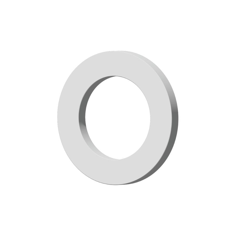 Rakuten - ステンレス 平ワッシャー M10用 3/8インチ対応 内径10.5mm 外径16mm 厚さ1.5mm 4個入 バイク DIY 間隔調整品 座金