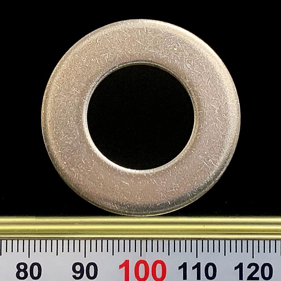 ステンレス 平ワッシャー M18用 内径19.0mm 外径36mm 厚さ2.5mm 2個入 バイク DIY ...