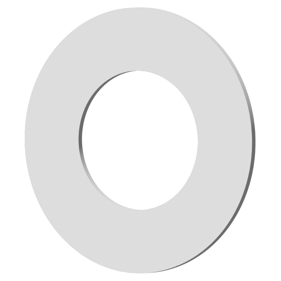 Rakuten - ステンレス 平ワッシャー M20用 3/4インチ対応 内径21.0mm 外径40mm 厚さ1.0mm 4個入 バイク DIY 間隔調整品 座金