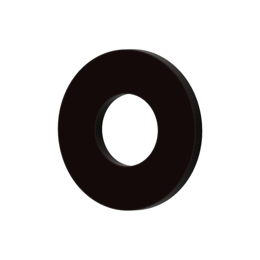 Rakuten - バイク用 耐熱 対炎 耐油 耐水 フッ素 ゴム ワッシャー M4 M5 M6 M8 (内径6mm 外径13mm 厚さ1.0mm 2個入)