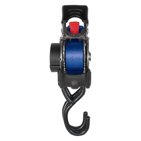 カメレオンクイックベルト ブルー 1.8m 142152 FAR EAST ・ 自動巻取 ラッシングベルト ・ 荷締めベルト ・ 荷締め機