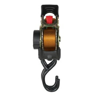 カメレオンクイックベルト オレンジ 1.8m 142156 FAR EAST ・ 自動巻取 ラッシングベルト ・ 荷締めベルト ・ 荷締め機