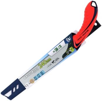 在庫あり】 シャークソー 庭師サヤ付竹挽鋸 240mm 高儀 No.713 390 【追跡メール便】