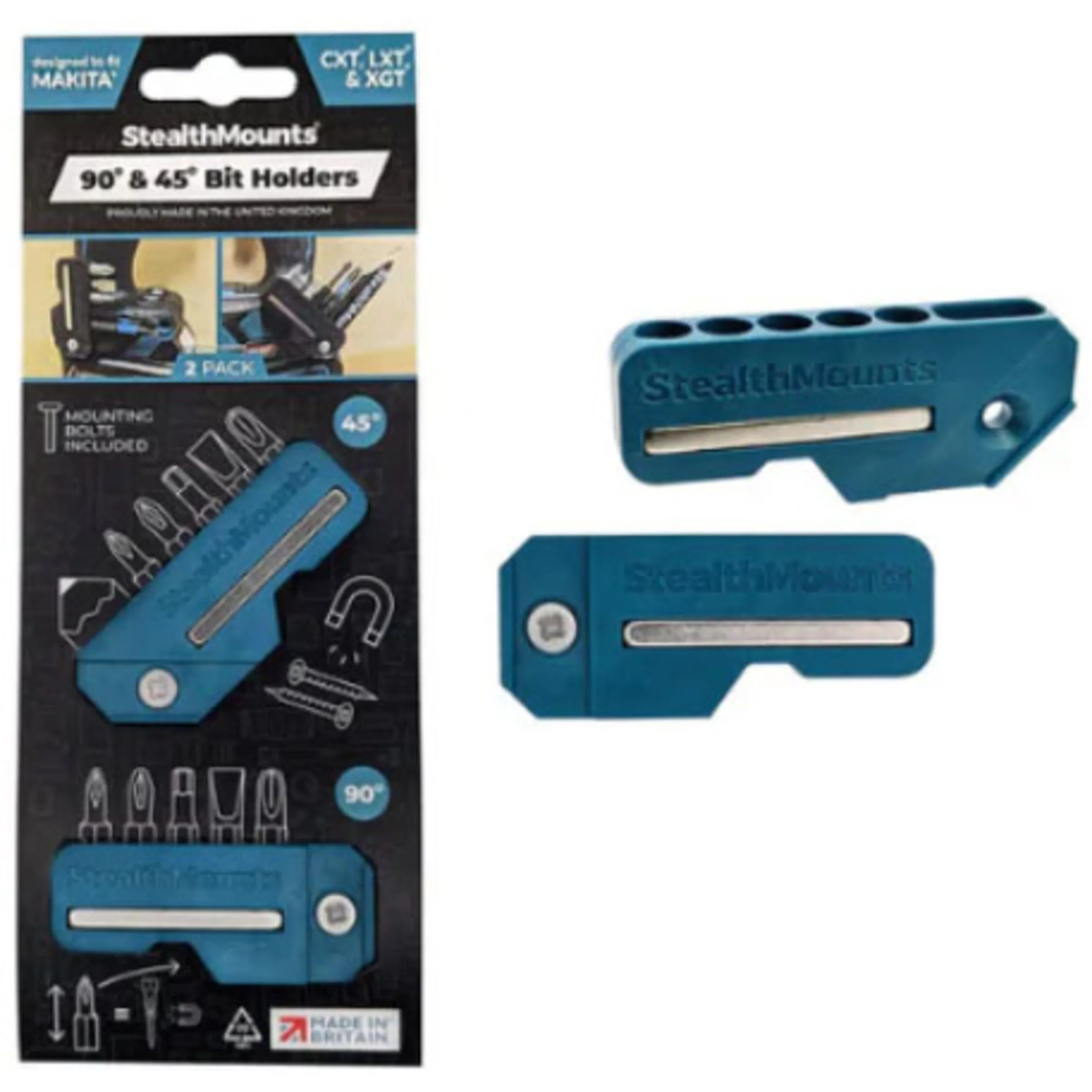 マグネットビットホルダー BHMK4590BLU ブルー ステルスマウント 【追跡メール便】