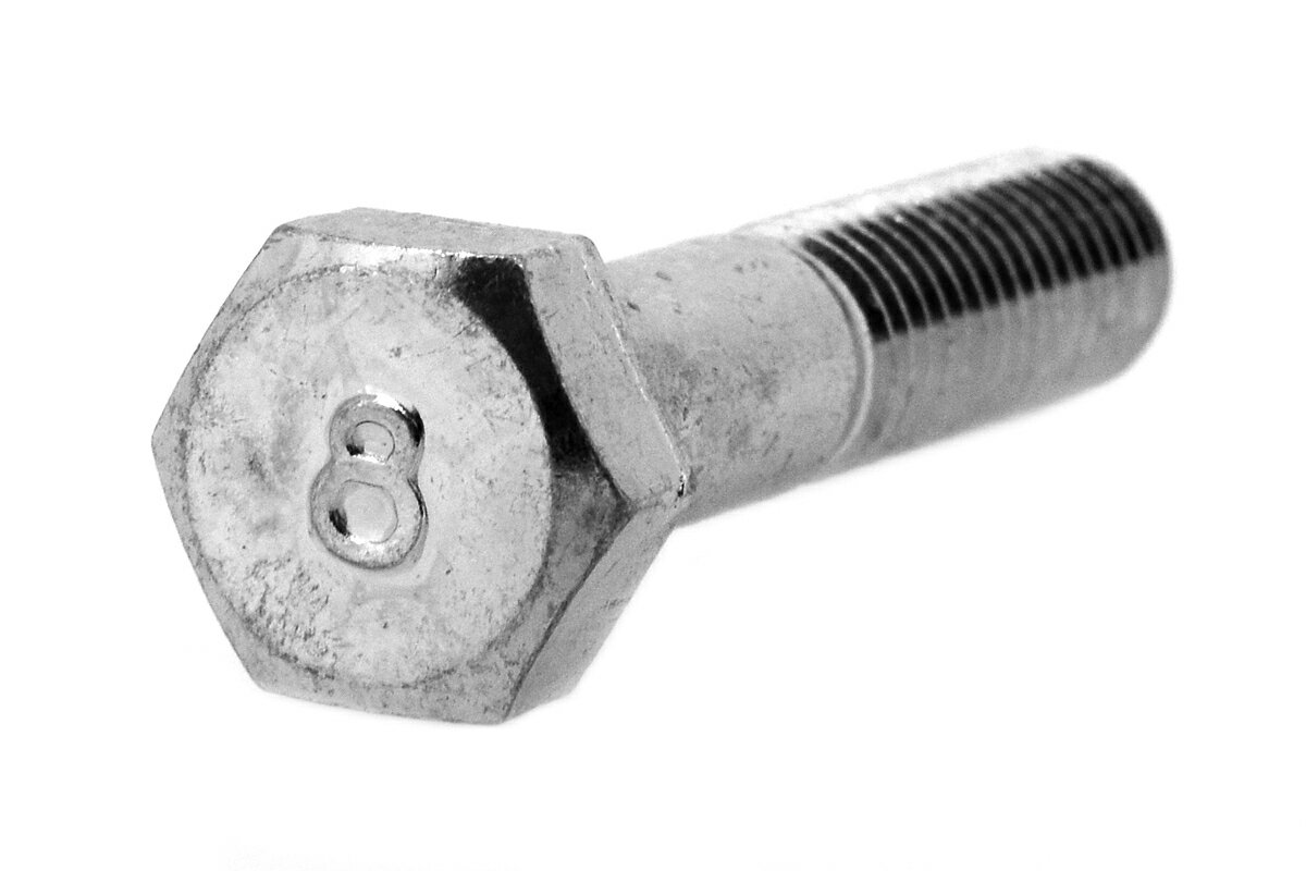 鉄/三価ステンコート 8マーク 六角ボルト (半ねじ)M14×70 【 お得セット : 10本入り 】