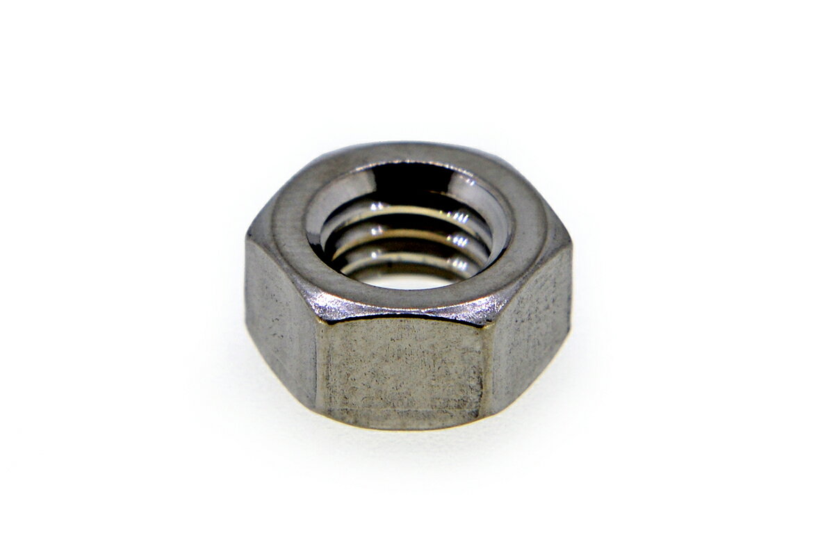 ステンレス/生地 小形 六角ナット [2種] (細目)M10　《ピッチ＝1.25》 【 お得セット ： 40個入り 】