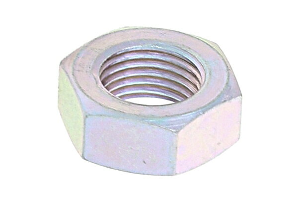 鉄/三価ホワイト 小形 六角ナット [3種] (細目)M8　《ピッチ＝1.0》 【 バラ売り ： 10個入り 】