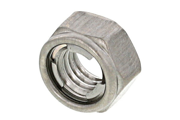 ステンレス/生地 E-LOCK NUT [六角ナットタイプ]M4　【 バラ売り ： 3個入り 】