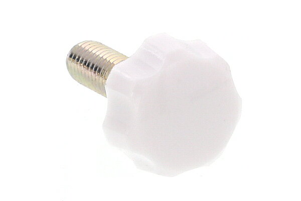 花ボルト (白) [中：No.2][ねじ部：鉄/三価ホワイト] M5×12　【 小箱 ： 1箱／400本入り 】