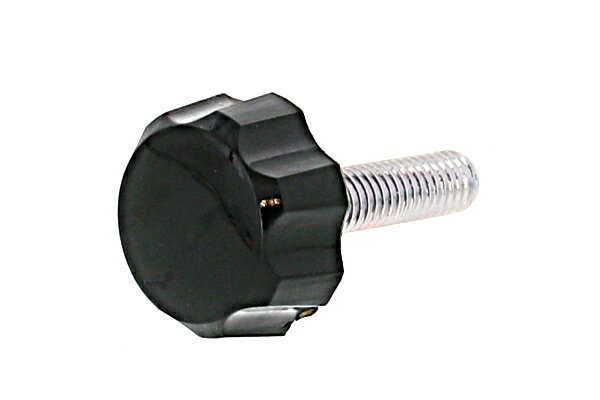 花ボルト (黒) [小：No.1][ねじ部：鉄/三価ホワイト] M3×6　【 バラ売り ： 10本入り 】