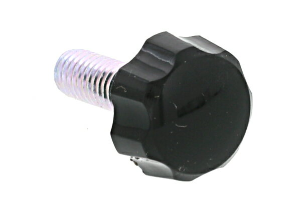 花ボルト (黒) [大：No.3][ねじ部：鉄/三価ホワイト] M6×10　【 バラ売り ： 4本入り 】