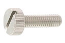 ステンレス/生地 (-)平頭 ローレットビスM4×25 【 バラ売り : 1本入り 】