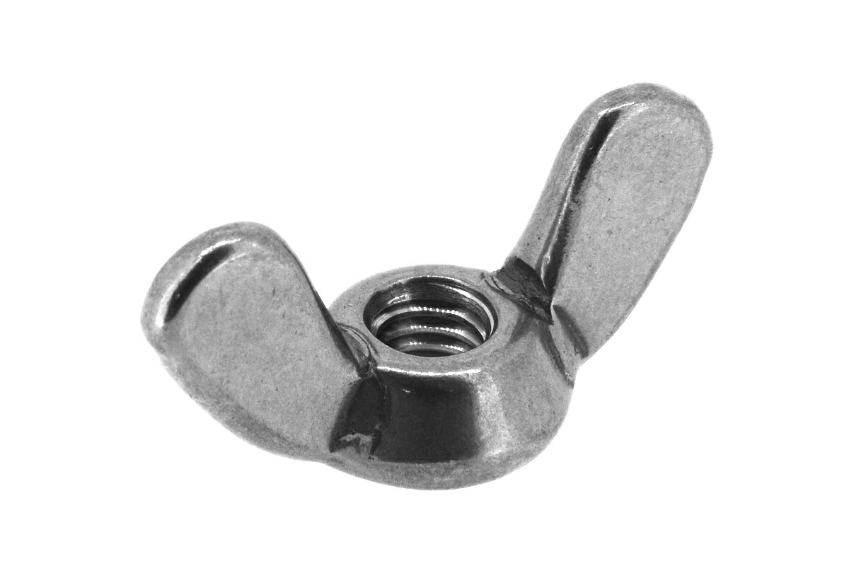 鉄/クロメート 冷間蝶ナット [1種]M10　【 バラ売り ： 2個入り 】