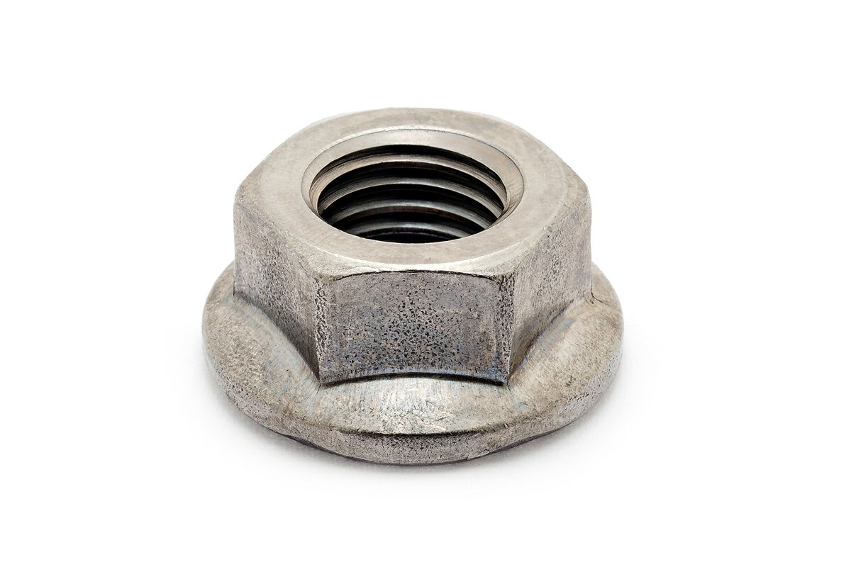 鉄/生地 フランジナット [セレート付]M12　【 小箱 ： 1箱／170個入り 】