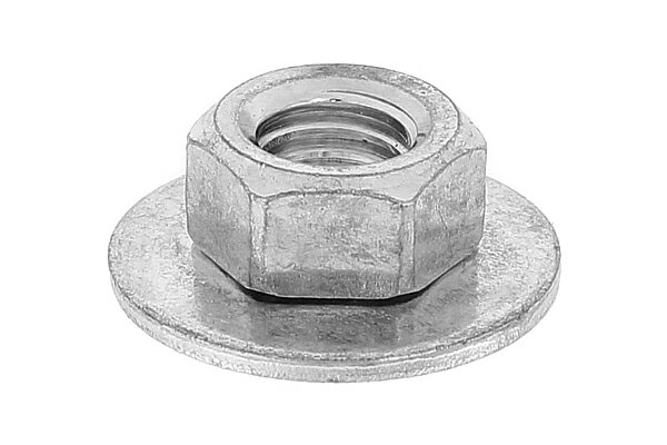 鉄/生地 皿ばねナット (つば大)M6　【 小箱 ： 1箱／500個入り 】