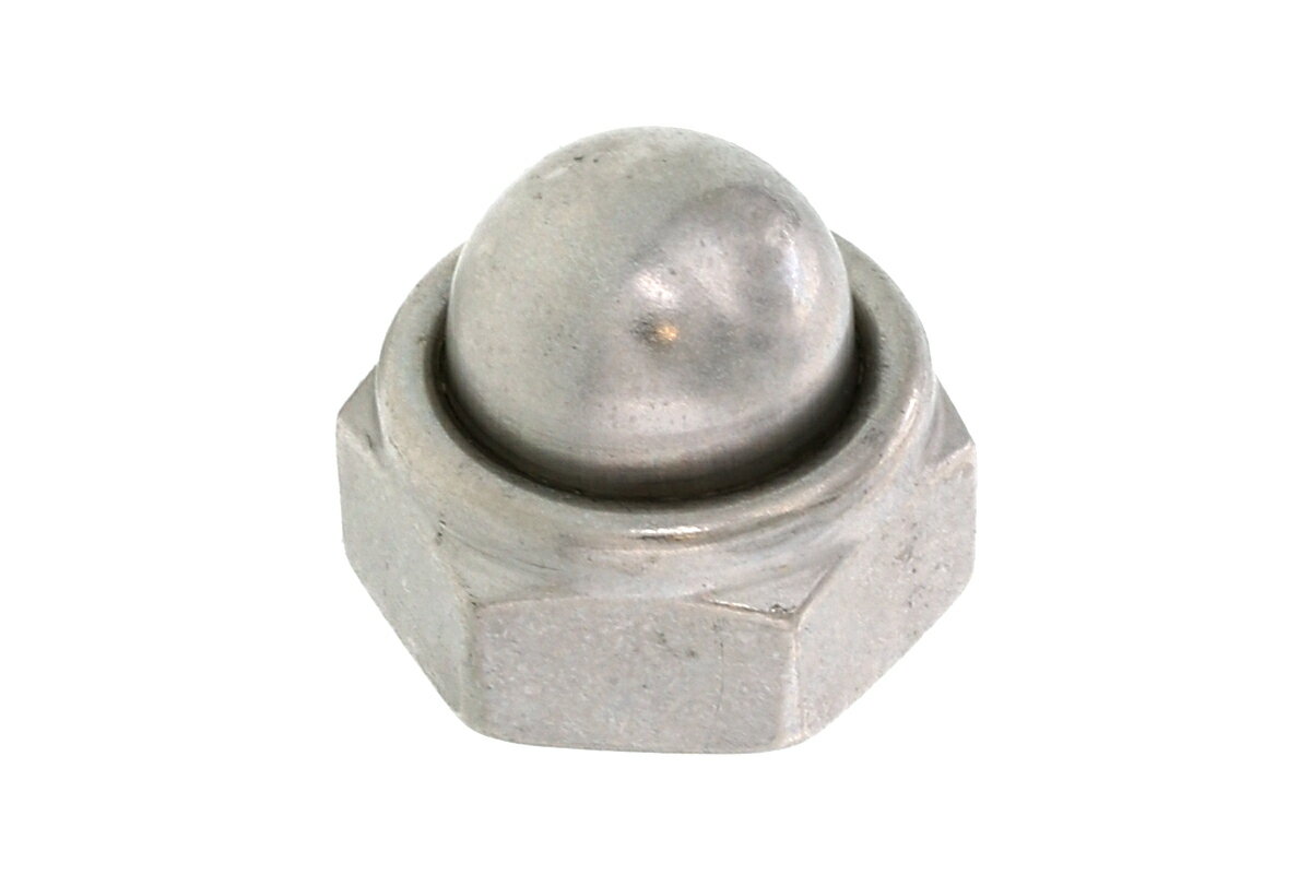 ステンレス/生地 キャップ付FRLナット (ウィット)W3/8　【 お得セット ： 10個入り 】