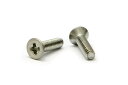 ステンレス/生地 (+) 0番1種 サラ小ねじM1.4×10 【 バラ売り : 10本入り 】