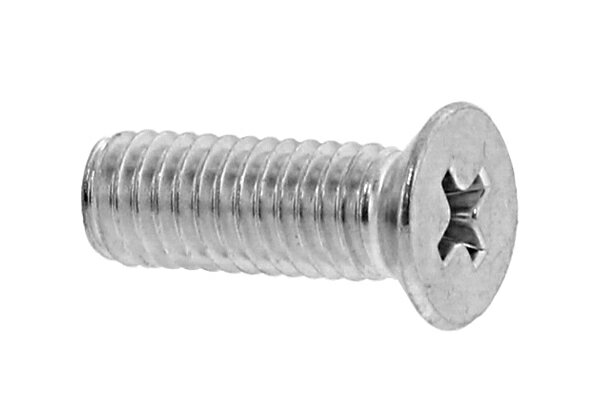 鉄/三価ステンコート (+) 小頭 サラ小ねじM6×6 【 小箱 : 1箱/1000本入り 】