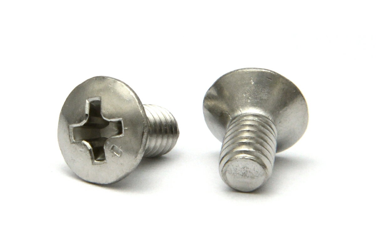 SUS316L/生地 (+) 丸サラ小ねじM4×10　【 小箱 ： 1箱／1000本入り 】