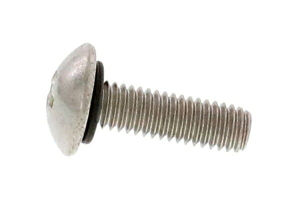 ステンレス/生地 (+) トラス シールアップ [シール部：ニトリルゴム]M6×20　【 小箱 ： 1箱／100本入り 】