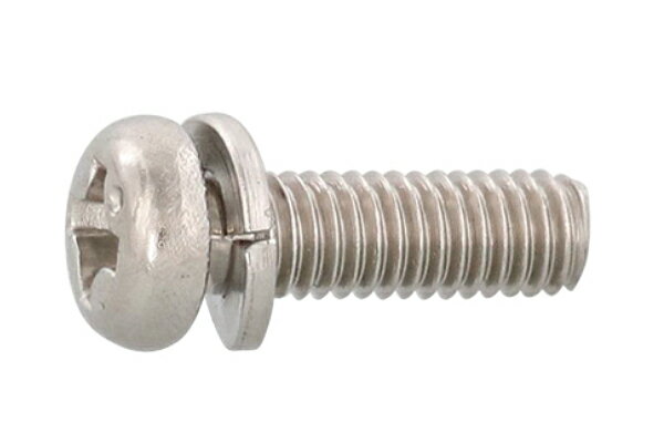 ステンレス/生地 (+)ナベセムス [SP=2]M5×10　【 バラ売り ： 10本入り 】