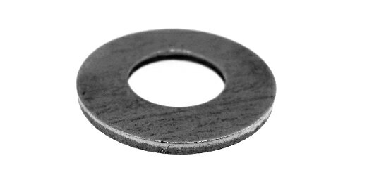 鉄/三価ブラック 丸ワッシャー [特寸] (公差: 6.5+0.3)6.5×19×1.0　
