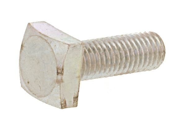 鉄/三価ホワイト 四角ボルト (全ねじ)M6×20　【 お得セット ： 60本入り 】